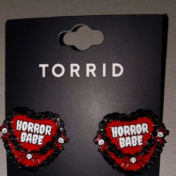 torrid Jewelry - Torrid Red and Black Horror Babe Earrings